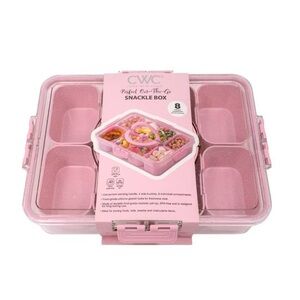 Cook nwt With Color Sparkle Snack Box Food Storage Container Pink